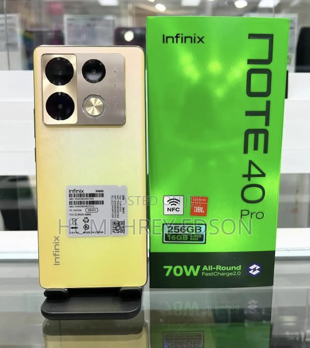 New Infinix Hot 40 Pro 256 GB Gold
