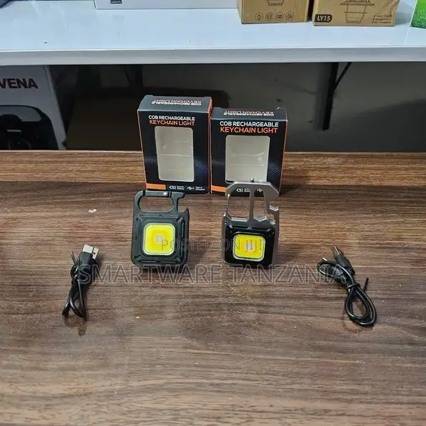 Rechargeable Keychain Mini Flashlight With Bottle Opener