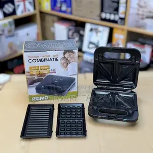 2-slice Sandwich Maker, 3 In 1 Grill, Sandwich, Waffle Maker