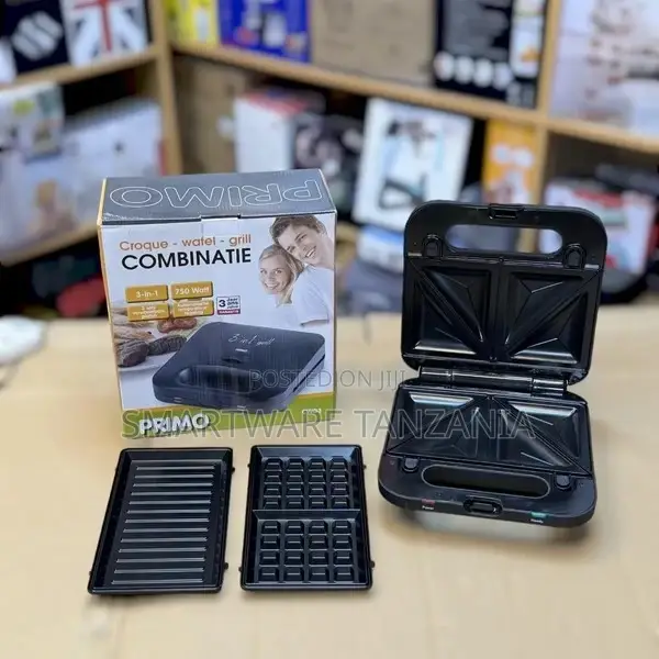 2-slice Sandwich Maker, 3 In 1 Grill, Sandwich, Waffle Maker