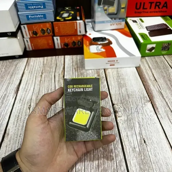 Mini Flashlight Keychain With Folding Bracket Bottle Opener