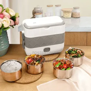Electric Cooking Lunchbox With 4 Pots
