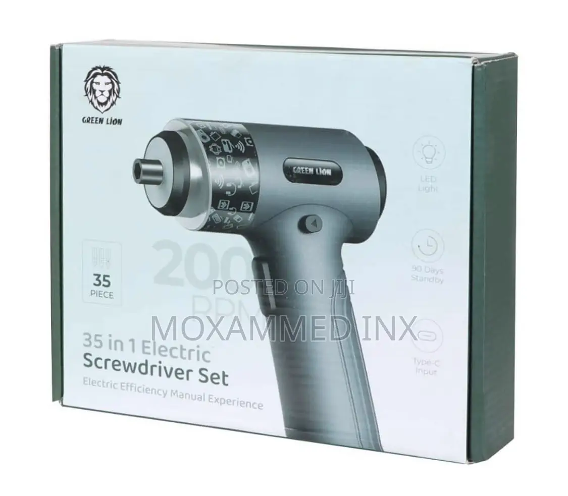 Greenlion GN35IN1ELSDGY 35in1 Electric Screwdriver Set