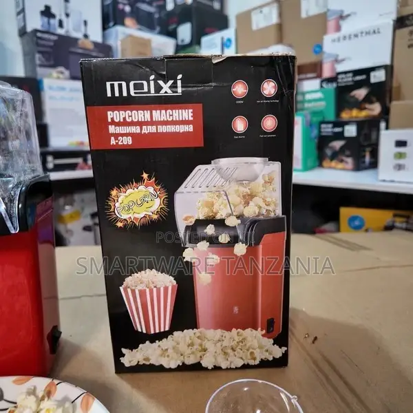 Hot Air Fresh Popcorn Popper With Butter Melting Tray,