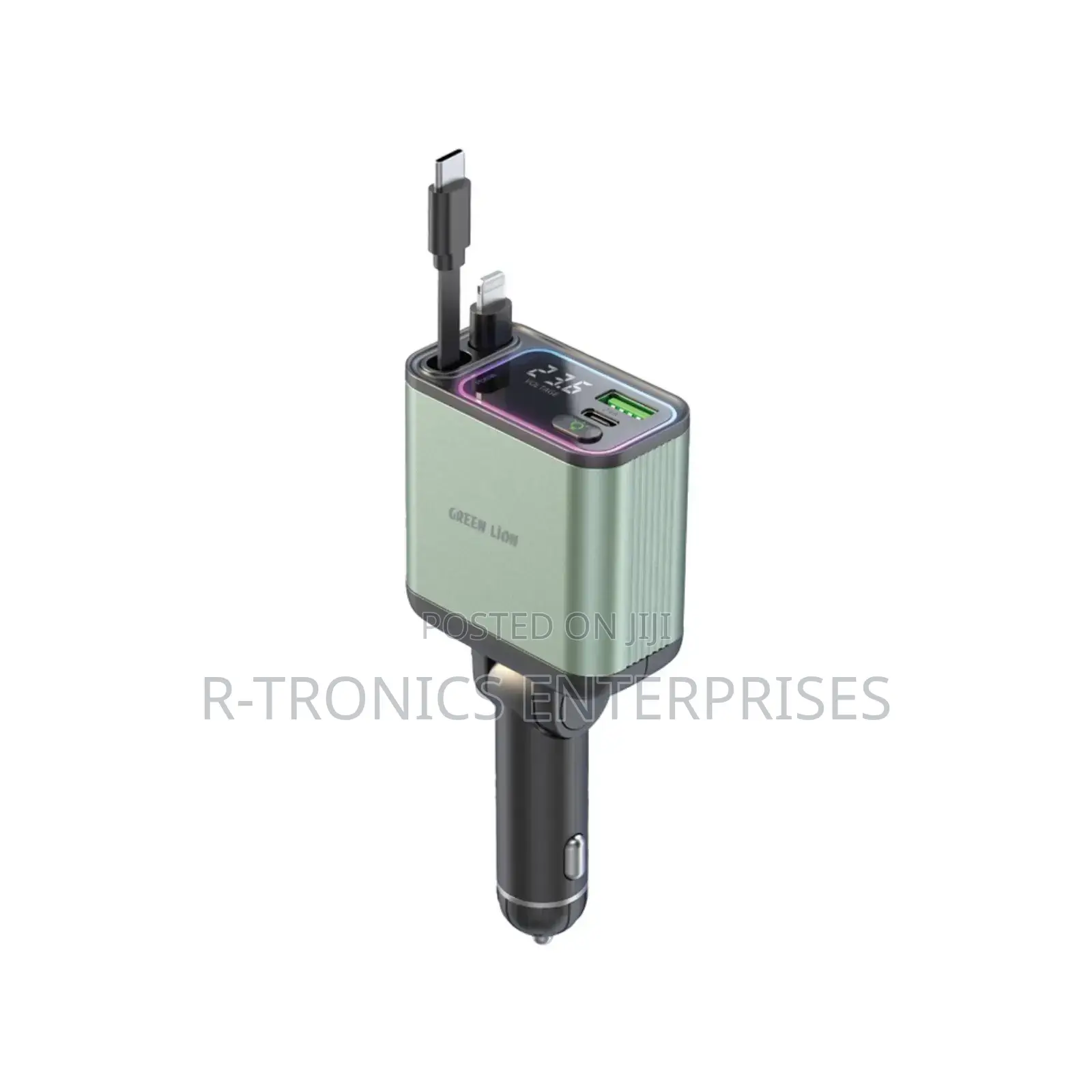 Green Lion Retractable 90watts Car Charger