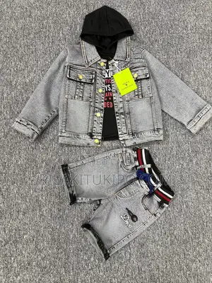 3pcs Full Jeans With Short Pens