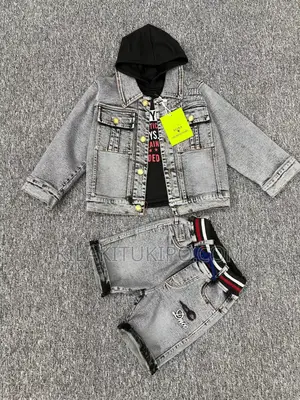 3pcs Full Jeans With Short Pens