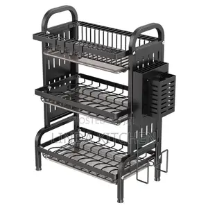 Photo - Stainless Steel Layers Dish Drainer