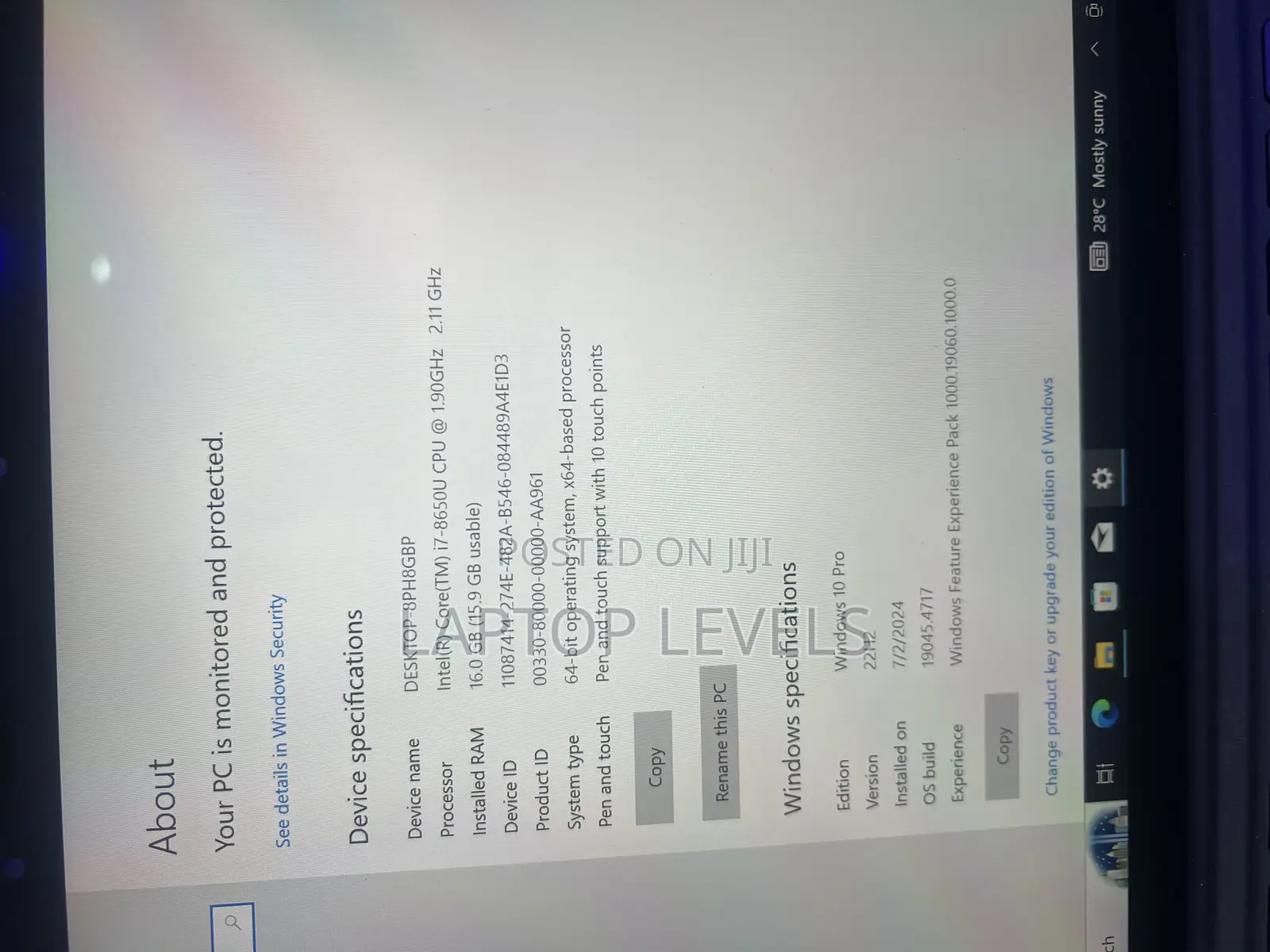 Laptop Dell Latitude 5290 16GB Intel Core I7 SSD 256GB