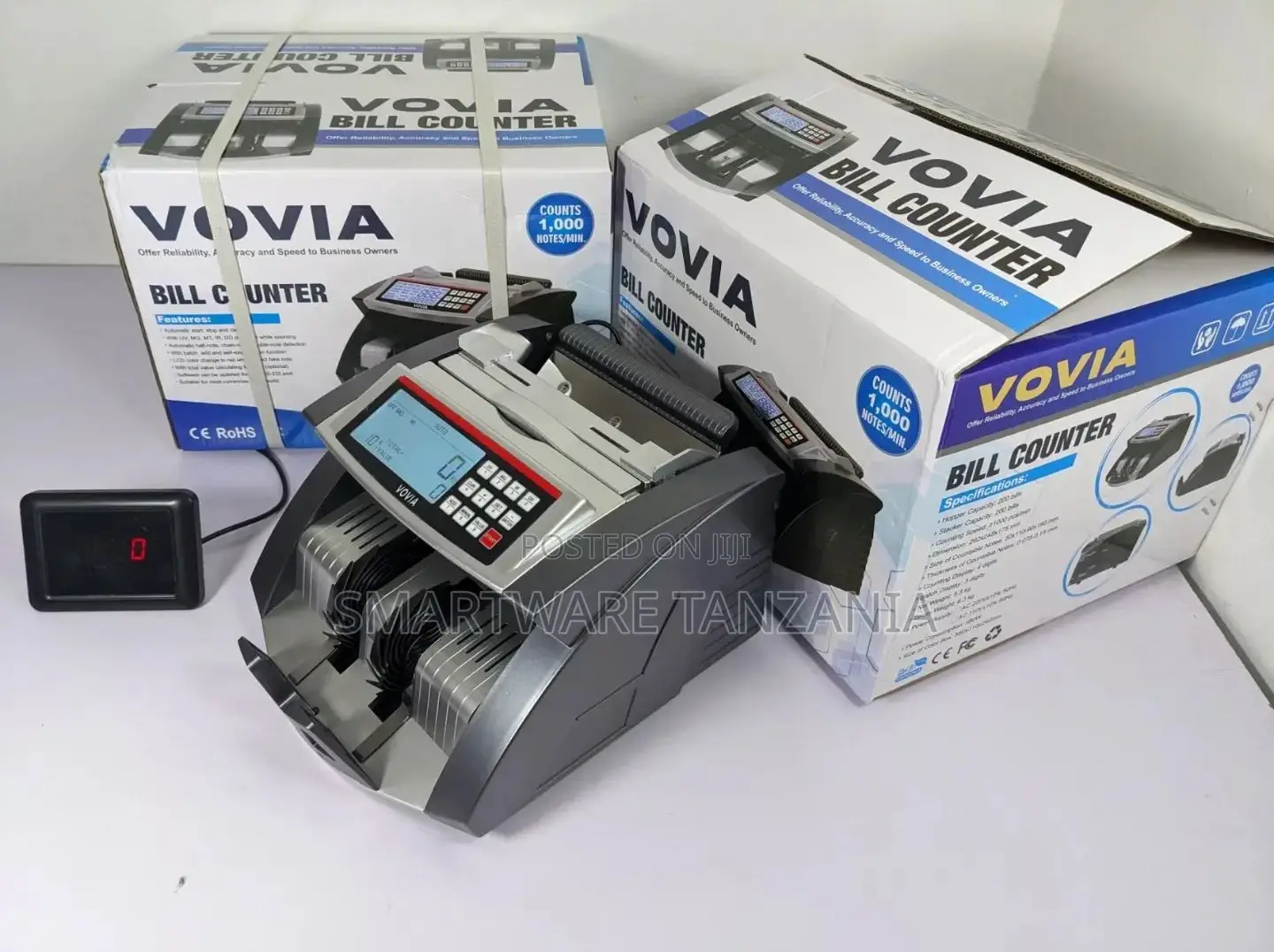 Counterfeit Money Counter Machine With External Display