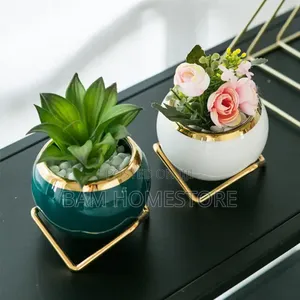 Ceramic Vase With Flowers.