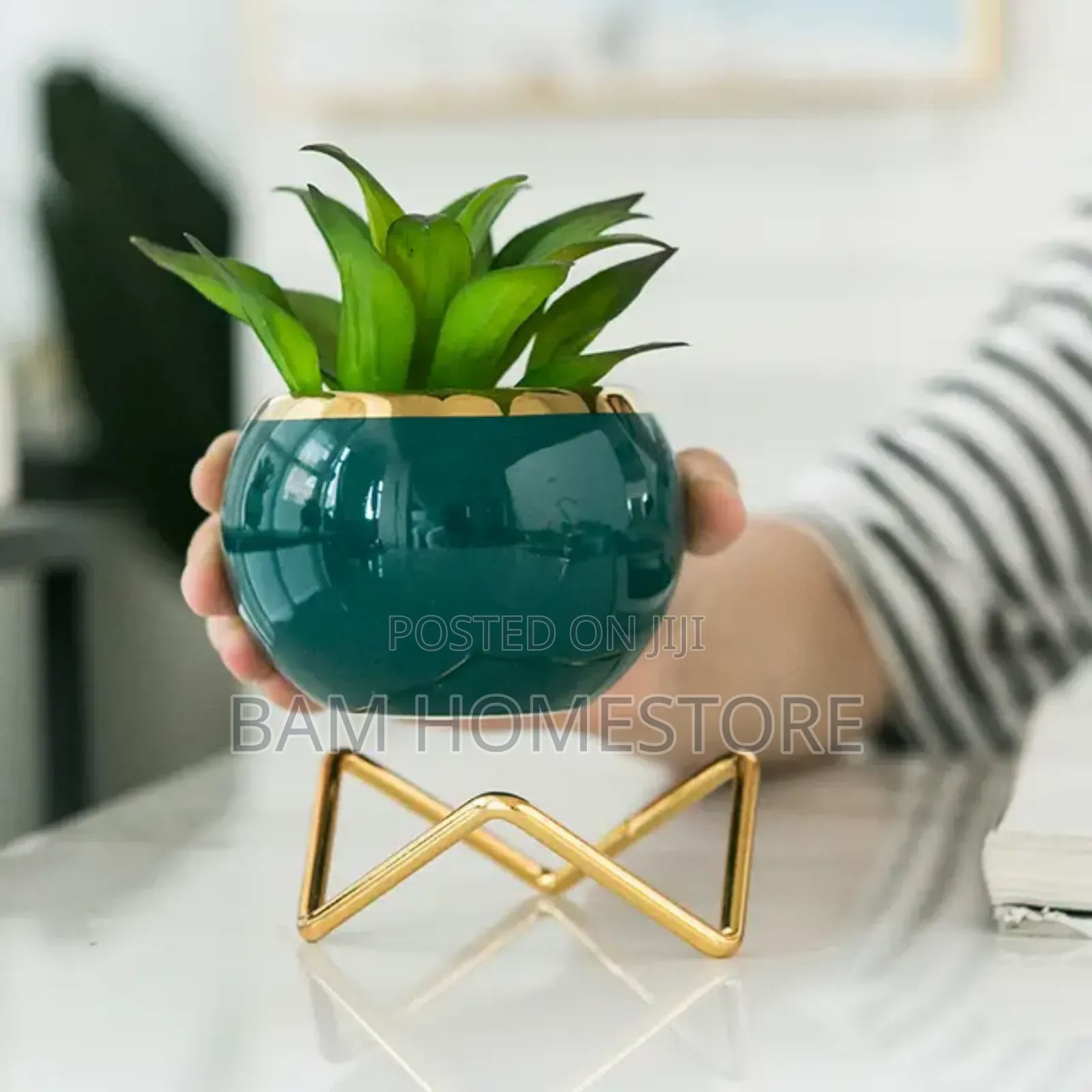 Ceramic Vase With Flowers.