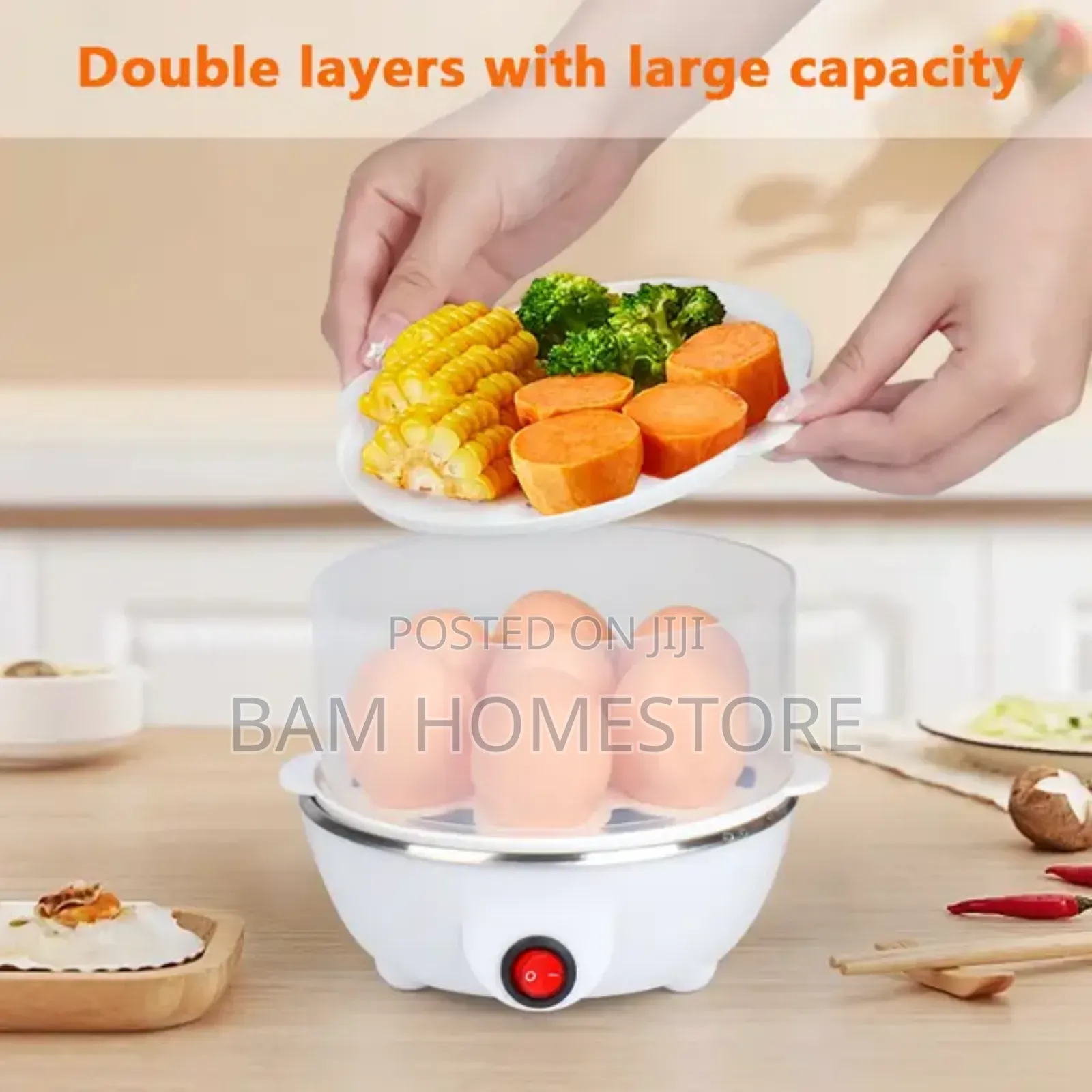 Steam Cooker Egg Boiler