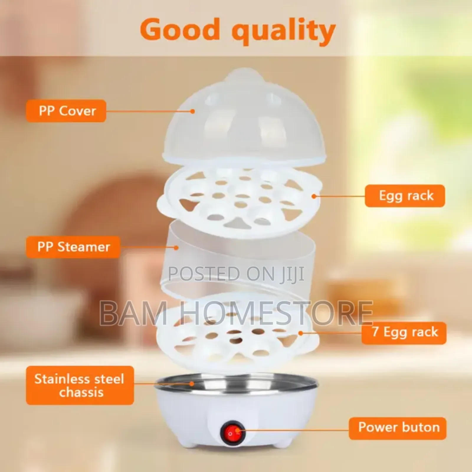 Steam Cooker Egg Boiler