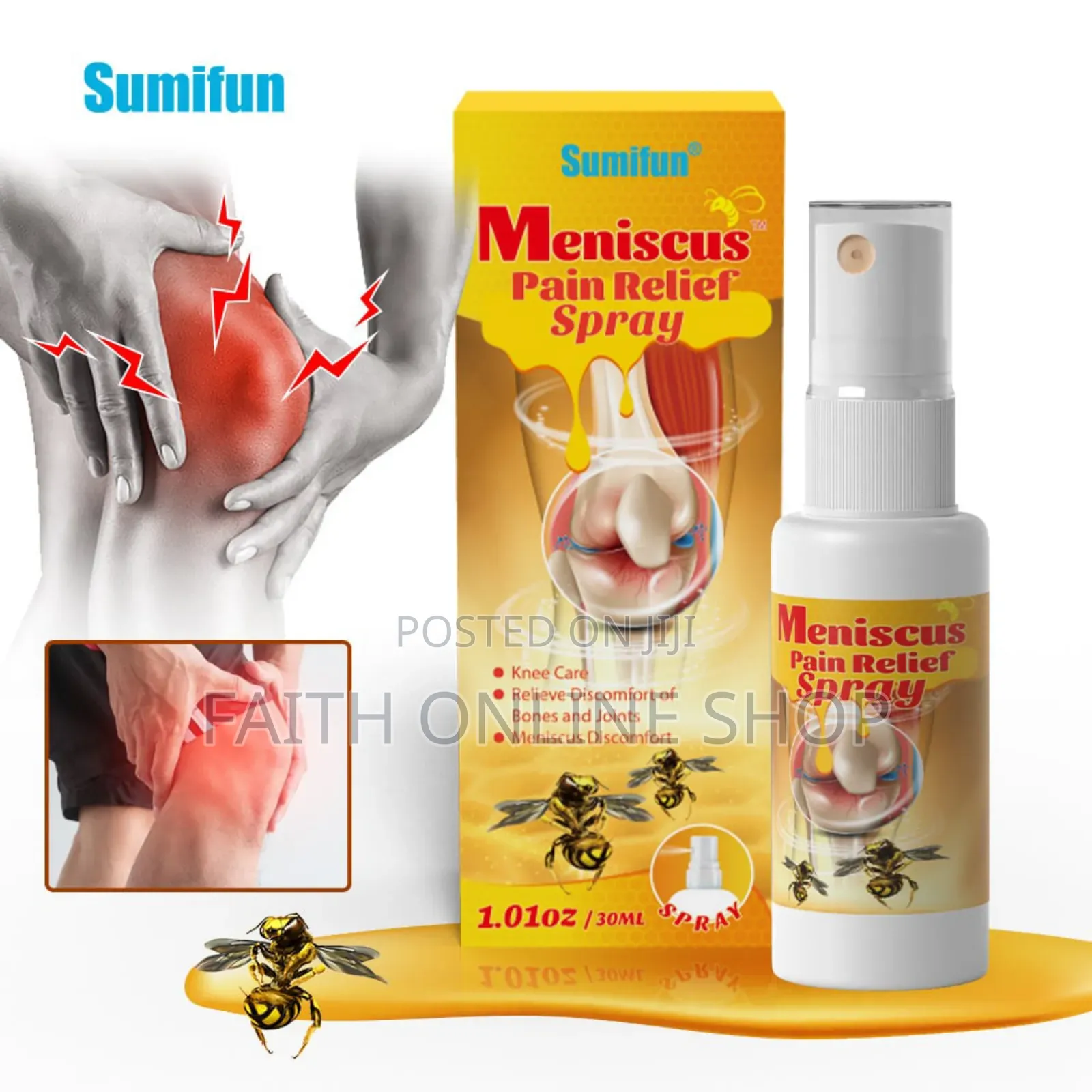 Bee Venom Meniscus Pain Relief Spray Arthritis Joint Knee