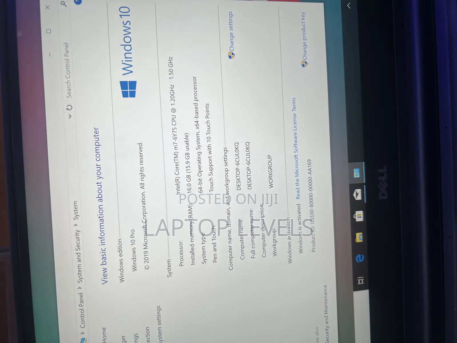 Laptop Dell Latitude 13 7370 16GB Intel Core Ultra 7 SSD 256GB
