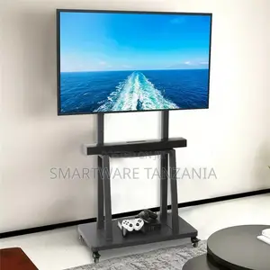 32-75 Inch Heavy Duty Mobile TV Cart Rolling Floor TV Stand