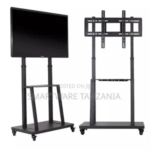 32-75 In Tall TV Cart Mobile TV Stand Adjustable Large Floor