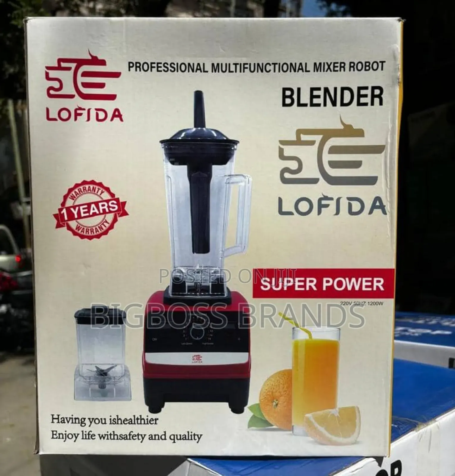 Lofida Commercial Blender Liter 2 With 2 IN 1