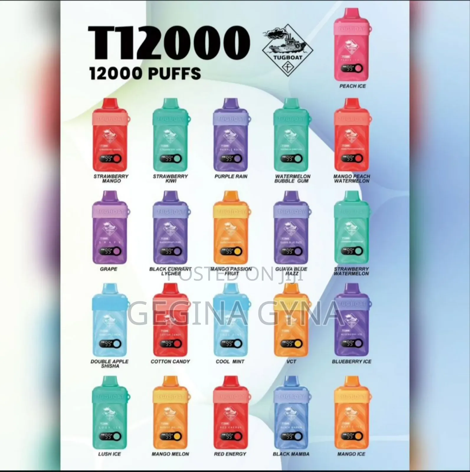 Vape Puff 12000 Rechargeable