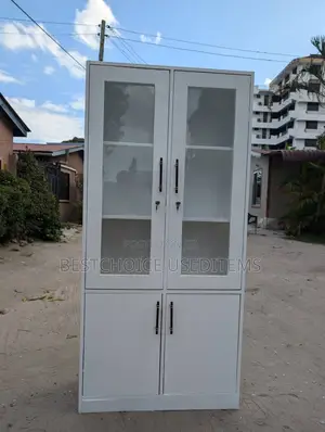Kabati Milango Mitatu Mapya Rangi Nyeupe