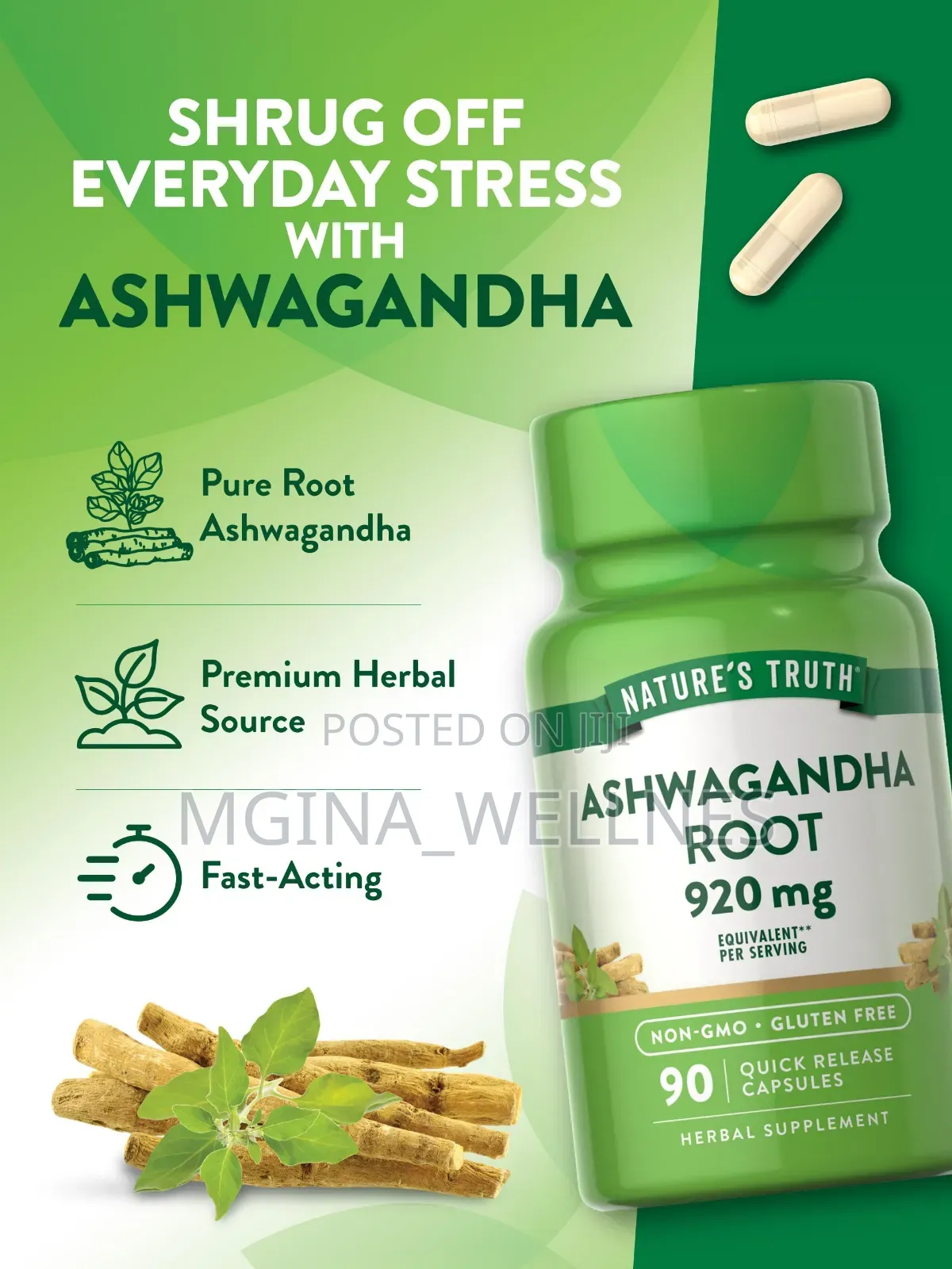 Nature's Truth Ashwagandha Roots Capsule