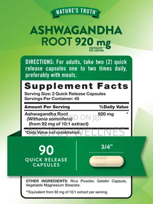 Nature's Truth Ashwagandha Roots Capsule