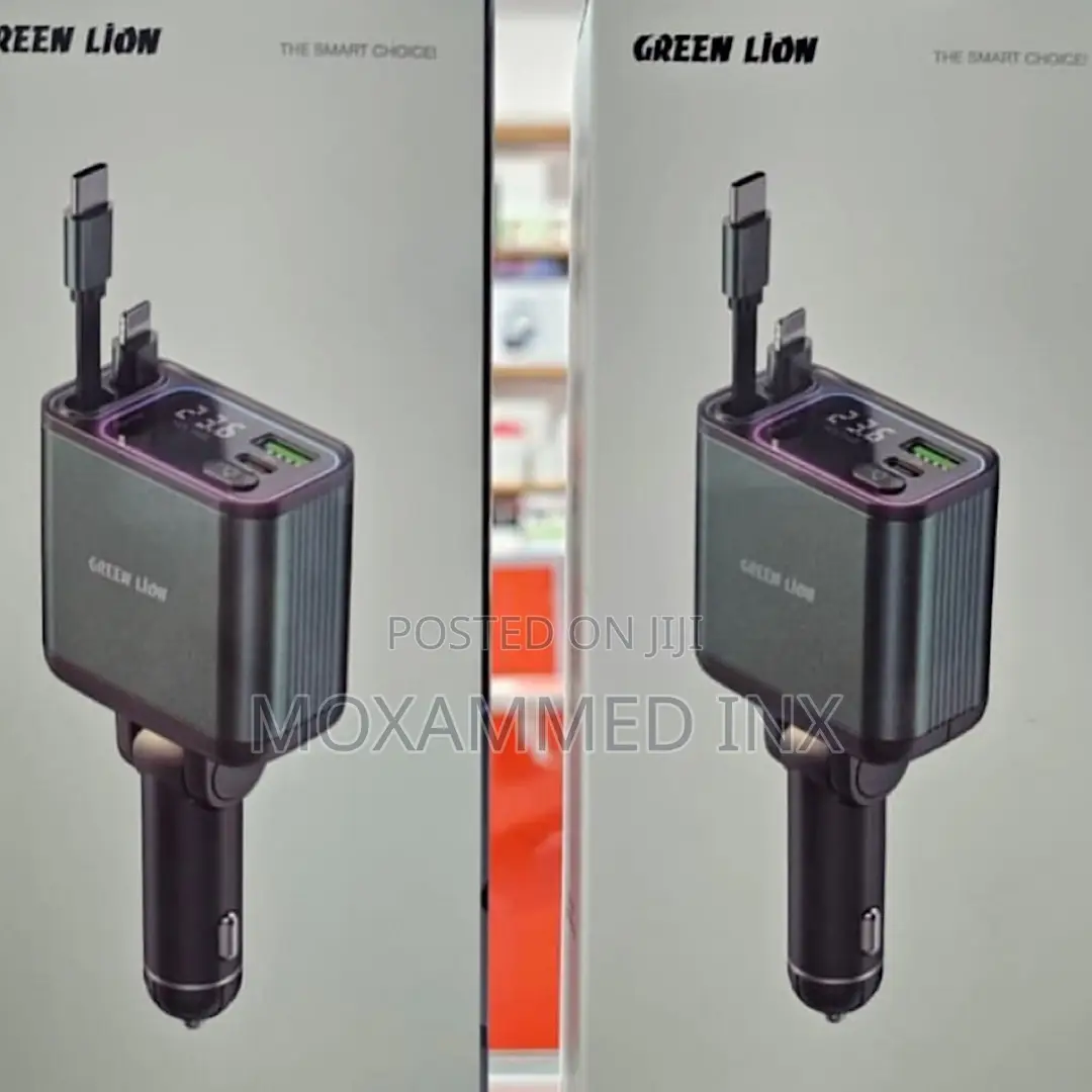 Greenlion GNRCC90WGN Retractable 90w Car Charger 65wpd
