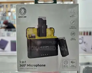 Greenlion GN3IN1MIC360D 3in1 Microphone 360° Aux, USBC,
