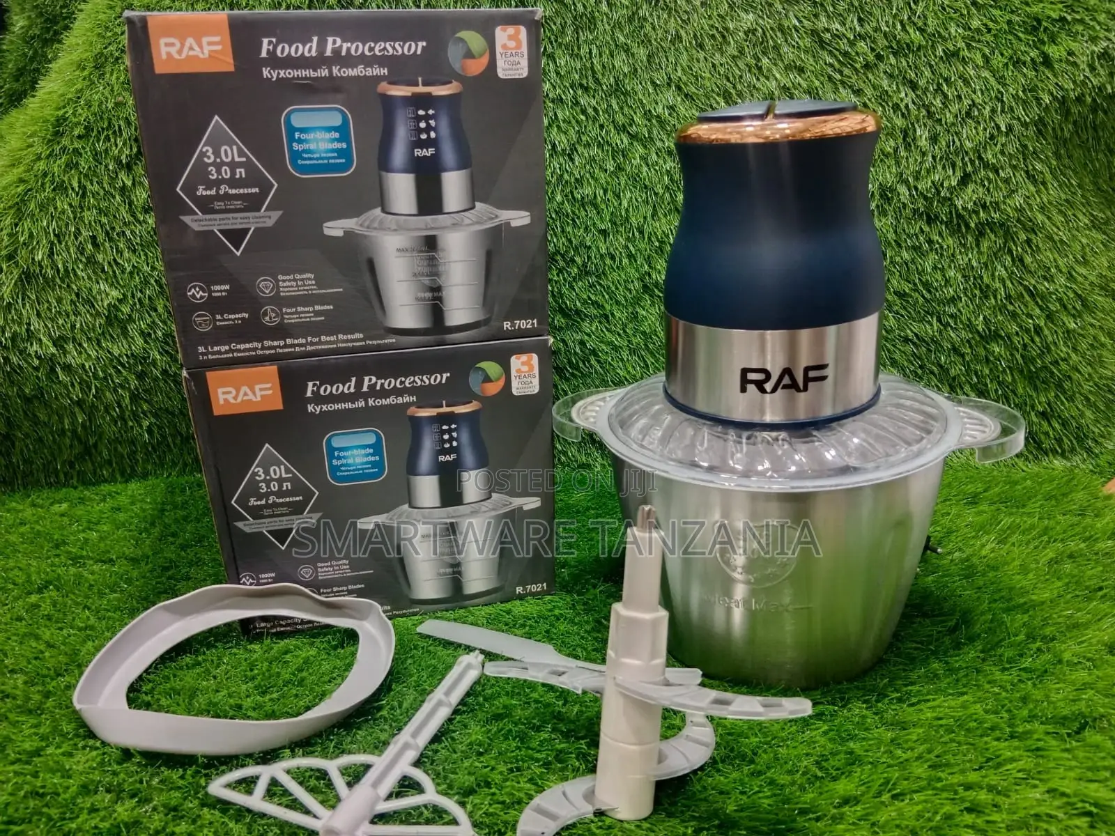 Electric 3 Liter Stainless Steel 2 Speeds Food Processor