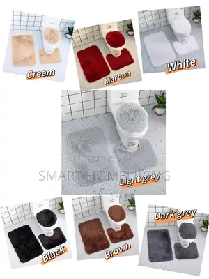3pcs Bathroom Rugs Toilet Cover