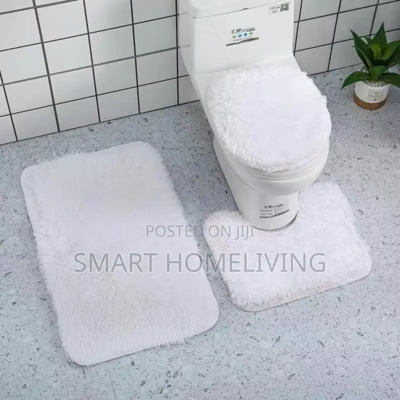 3pcs Bathroom Rugs Toilet Cover