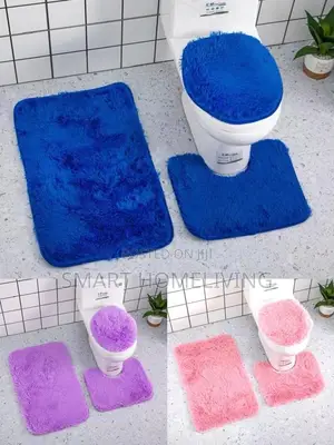 3pcs Bathroom Rugs Toilet Cover
