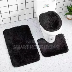 3pcs Bathroom Rugs Toilet Cover