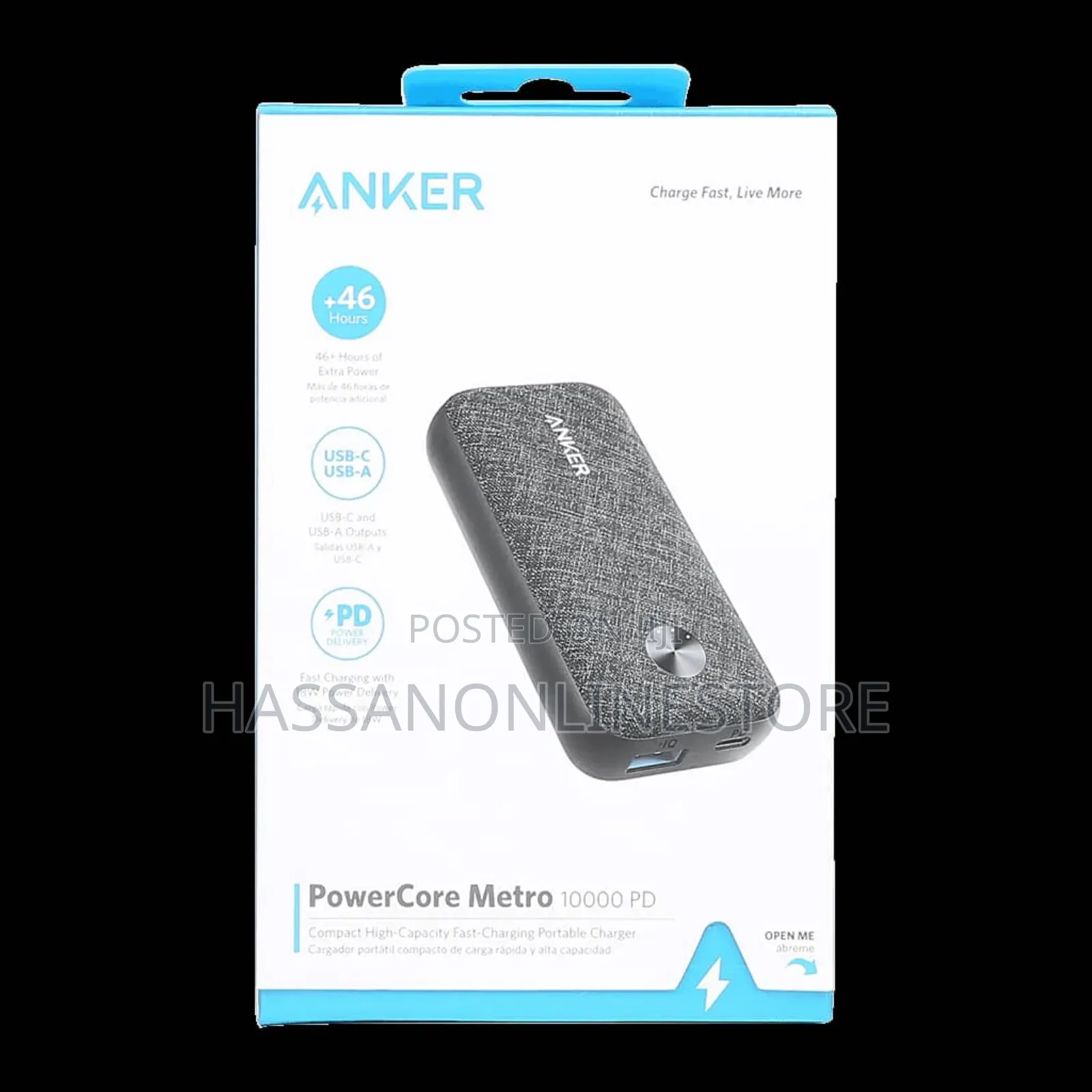 Anker Powerbank A1246h11 Powercore Metro 10000 25wpd