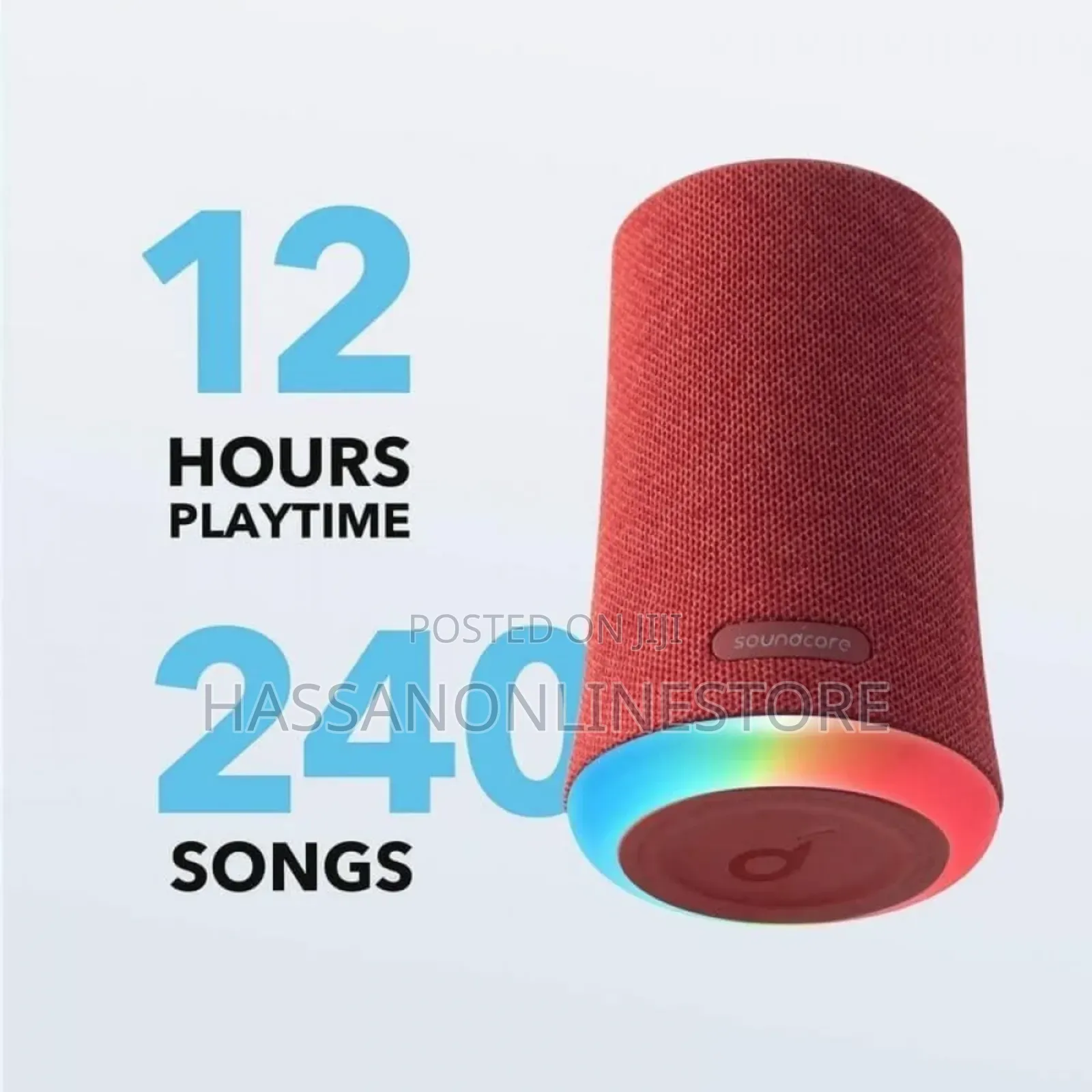 Anker Soundcore Flare Mini Portable Bluetooth Speaker - Red