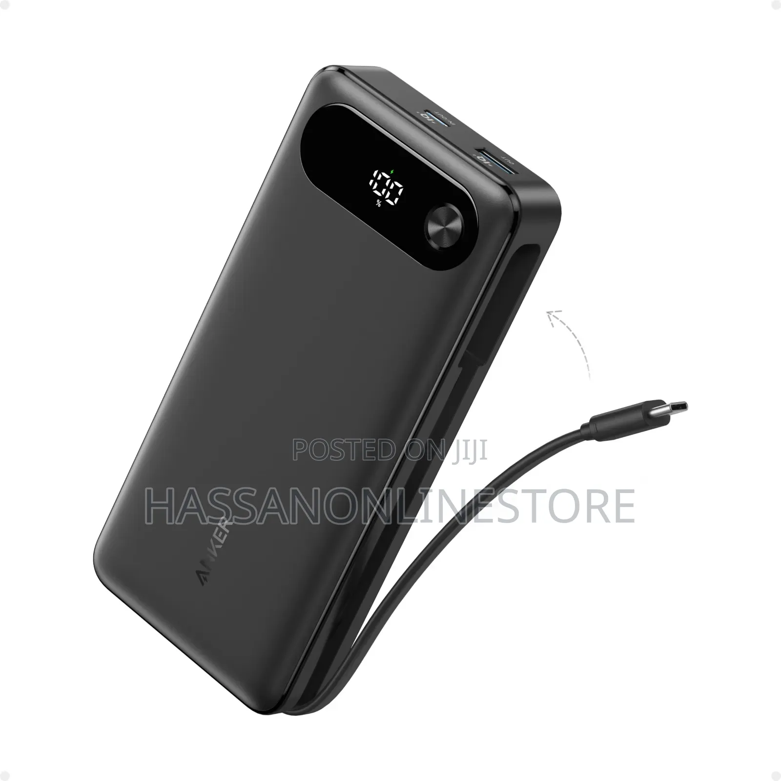 Anker Power Bank , 87W, Built-in USB-C Cable