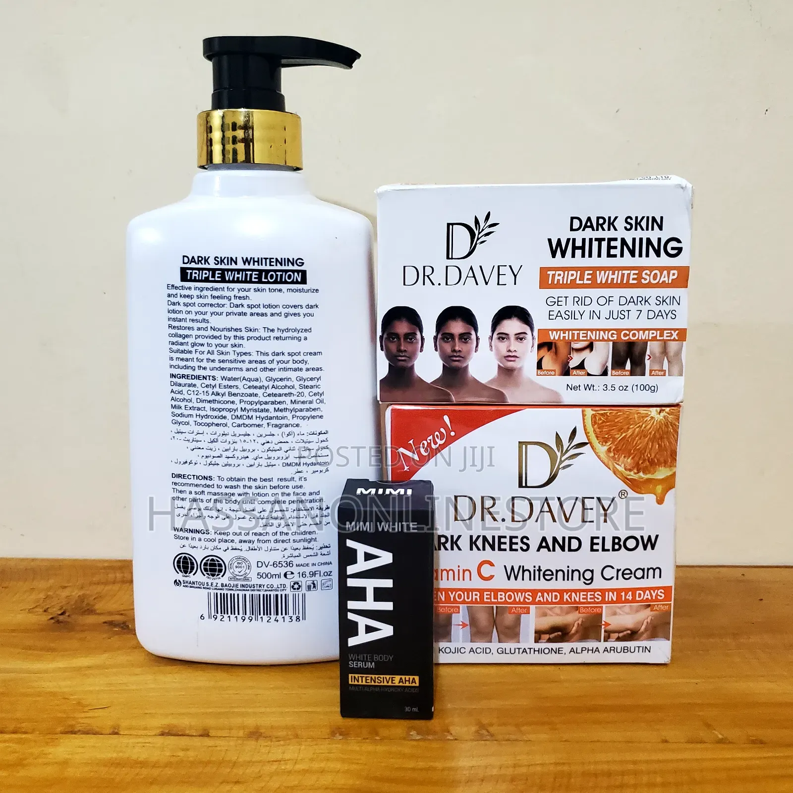 Dr Davey Dark Skin Whitening Combo 4 in 1