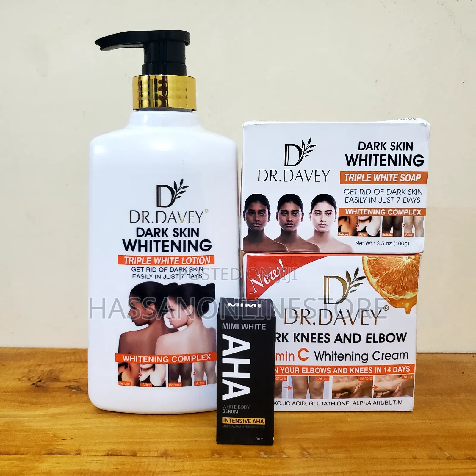 Dr Davey Dark Skin Whitening Combo 4 in 1
