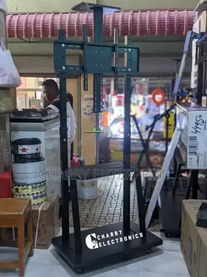 Metal Movable Tv Floor Trolley Stand Heavy Duty 32 to 75"