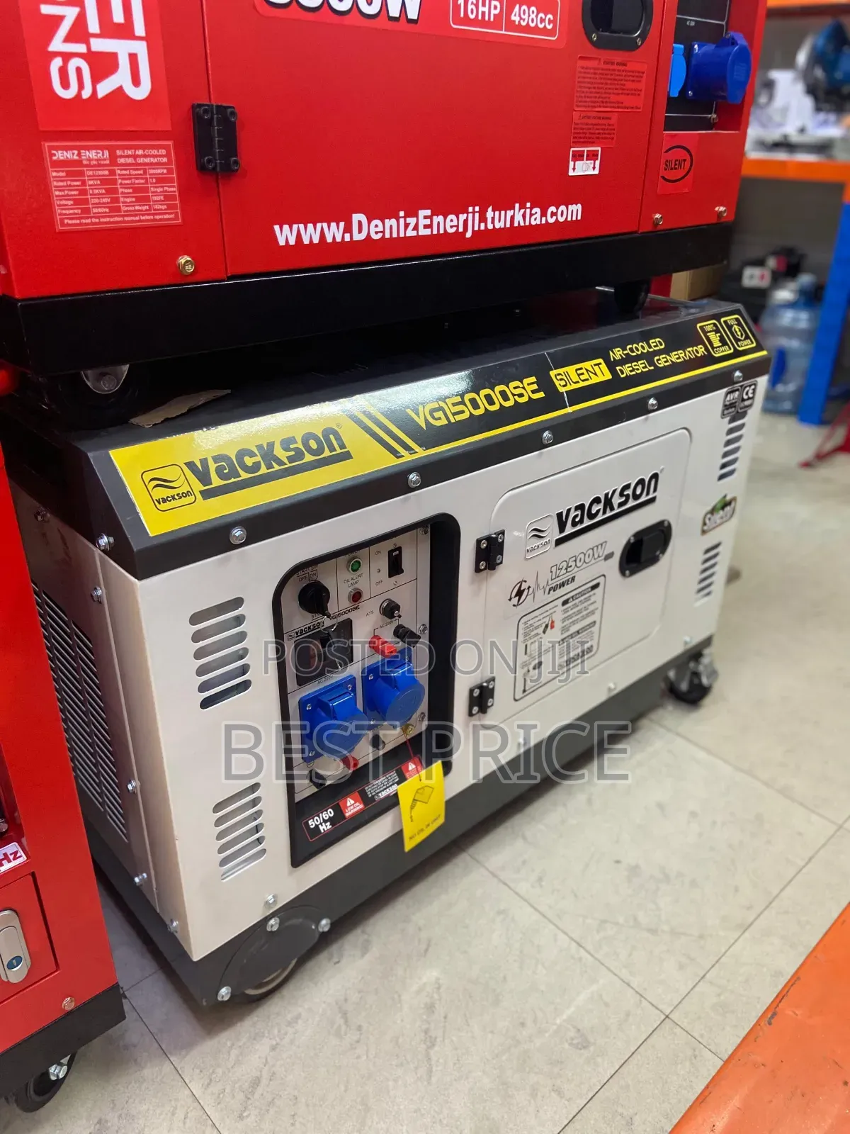 Vackson Air Cooled Silent DIESEL Generator 12500kw