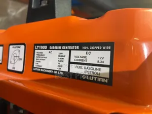 Lutian Lti900 Gasoline Generator 1kva