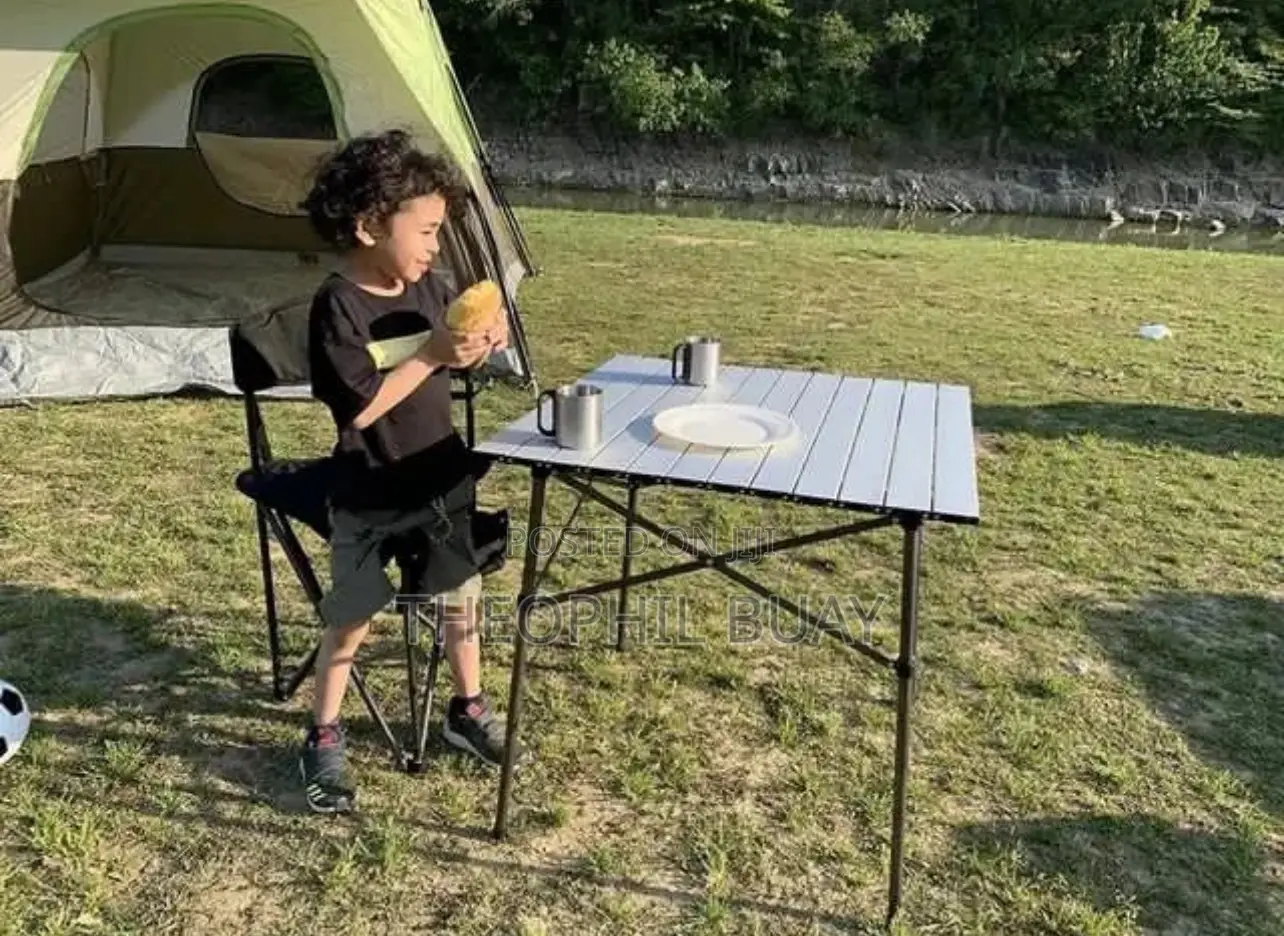 Four Foldable Camping Chairs Foldable Camping Table