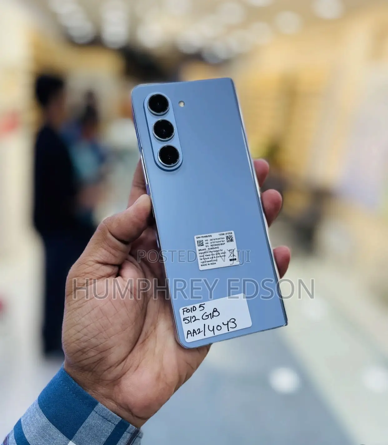 New Samsung Galaxy Z Fold 5 512 GB Blue