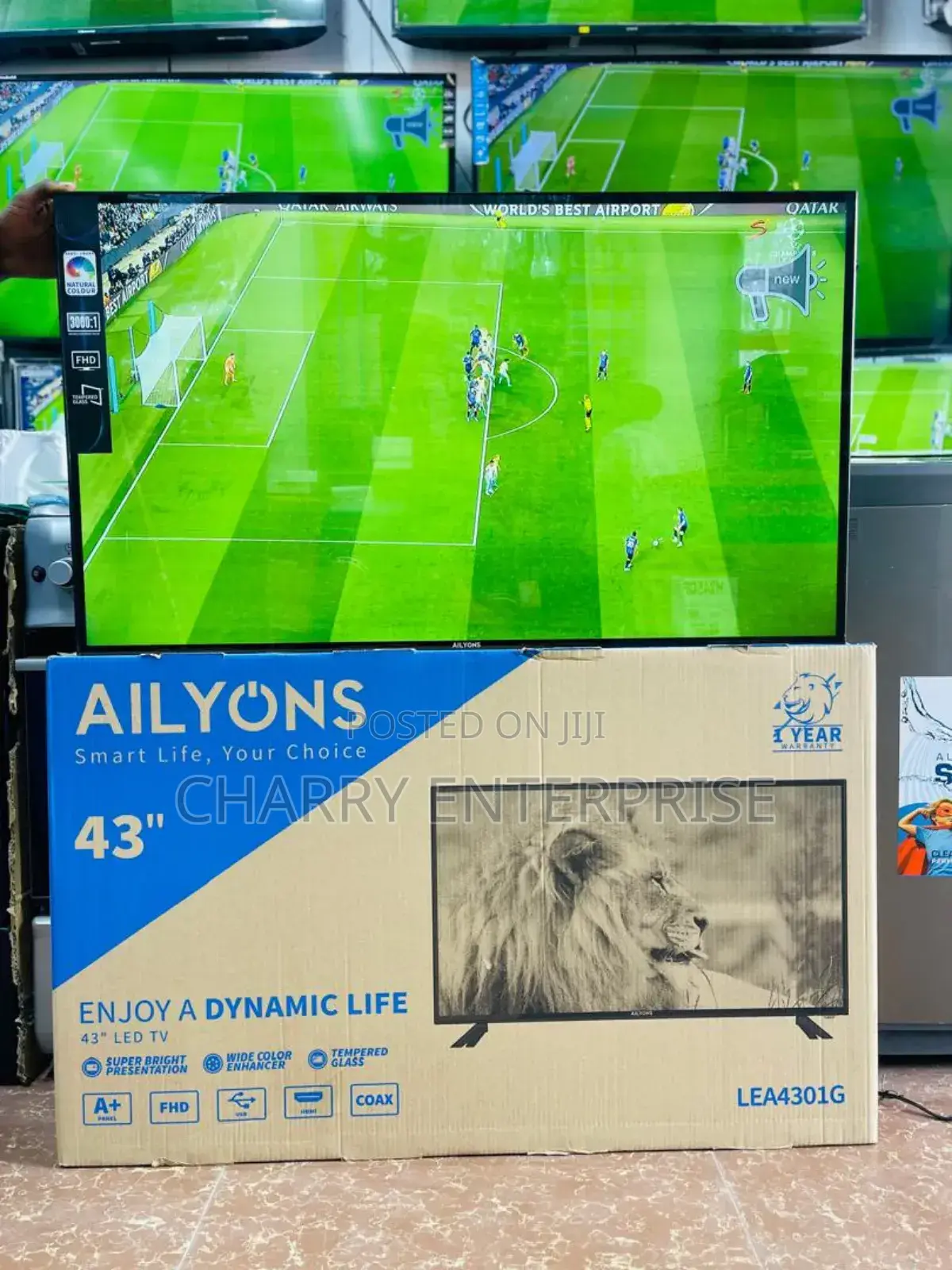 AILYONS Smart F HD FRAMELESS Tv With ANDROID 9.043 Inch