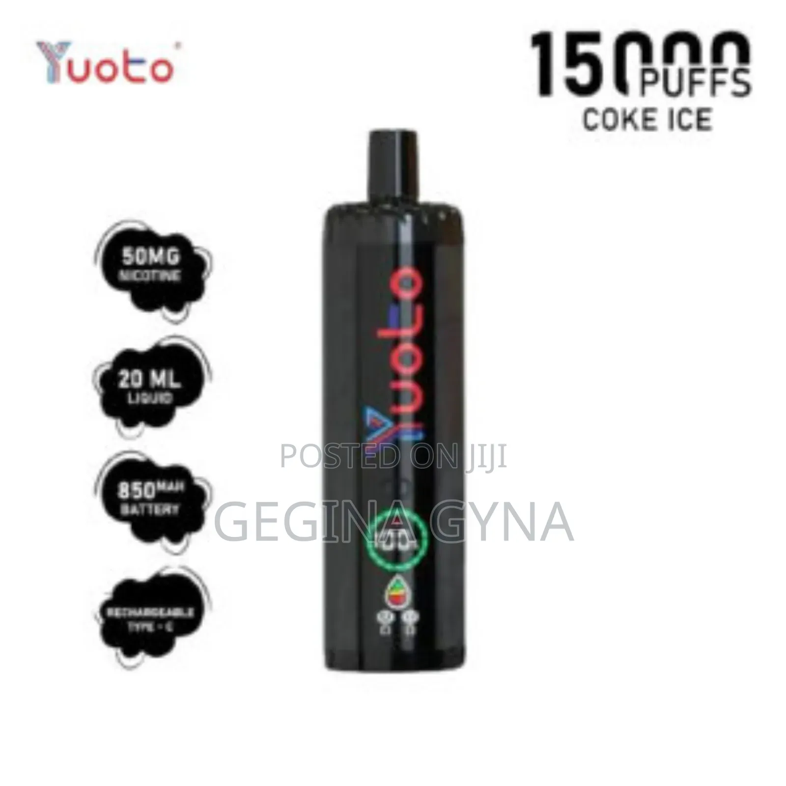 Vape Rechargeable Puff 15000