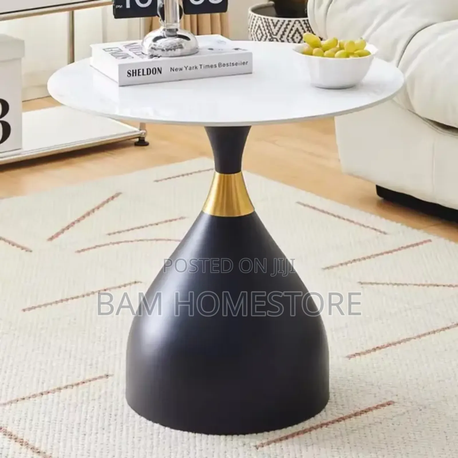 Marble Coffee Table (Diameter 50 Cm)