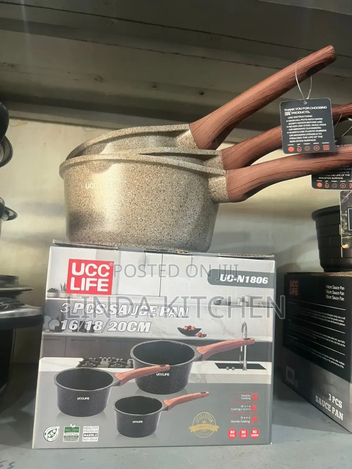 Sufuria Non Stick Set Ya 3pcs