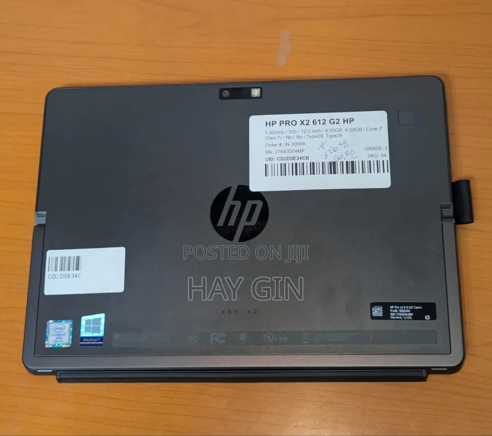 New Laptop HP Pro X2 612 8GB Intel Core I7 SSD 256GB