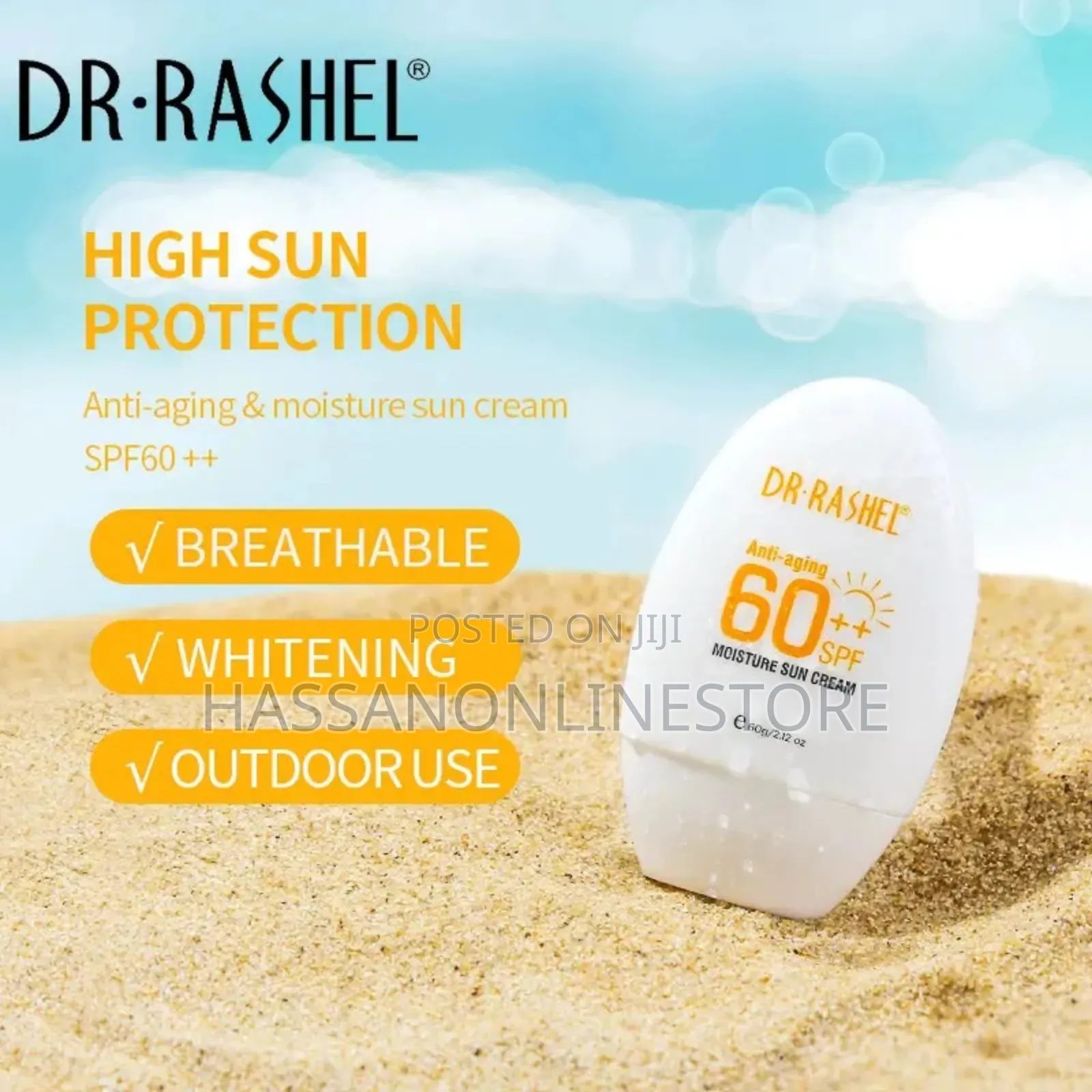 Dr Rashel Anti Aging 60++ SPF Moisture Sun Cream 60g